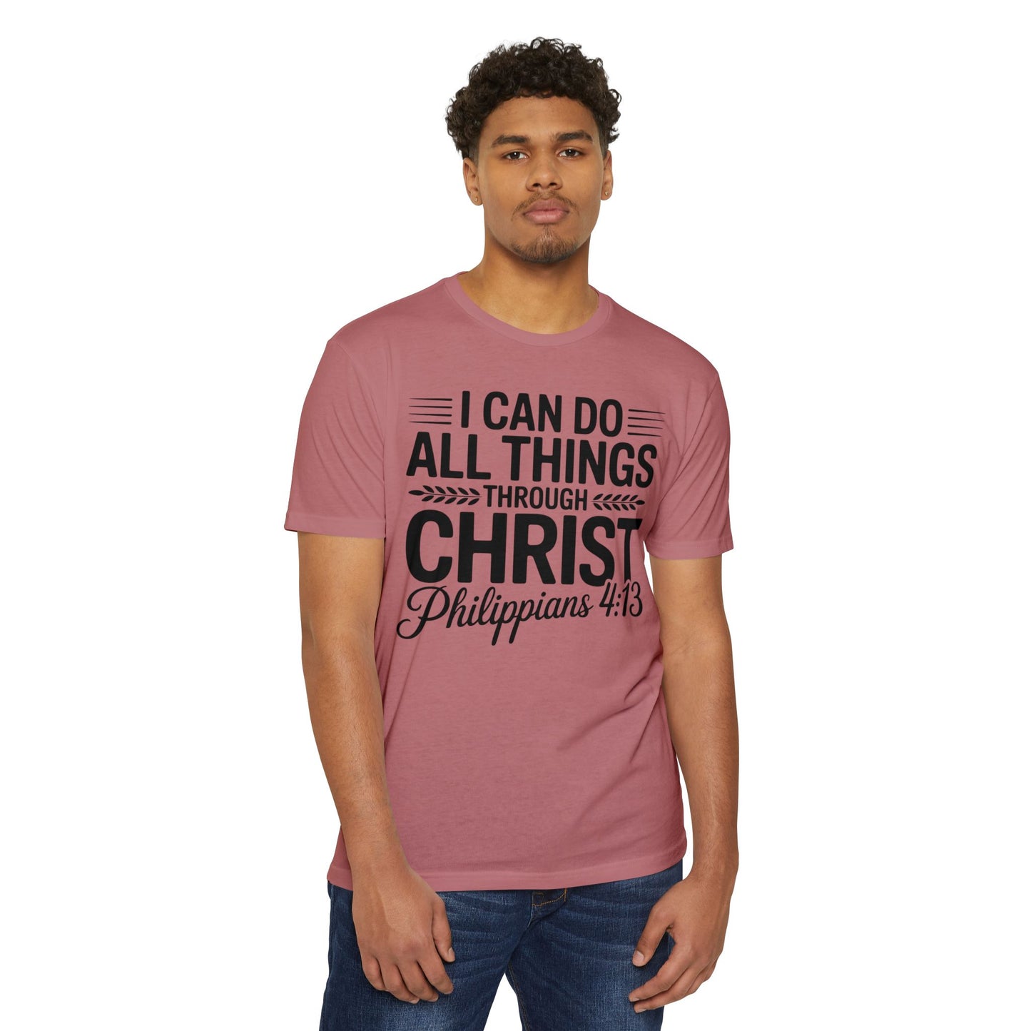 I Can Do All Things Through Christ T-Shirt – Philippians 4:13 Christian Tee