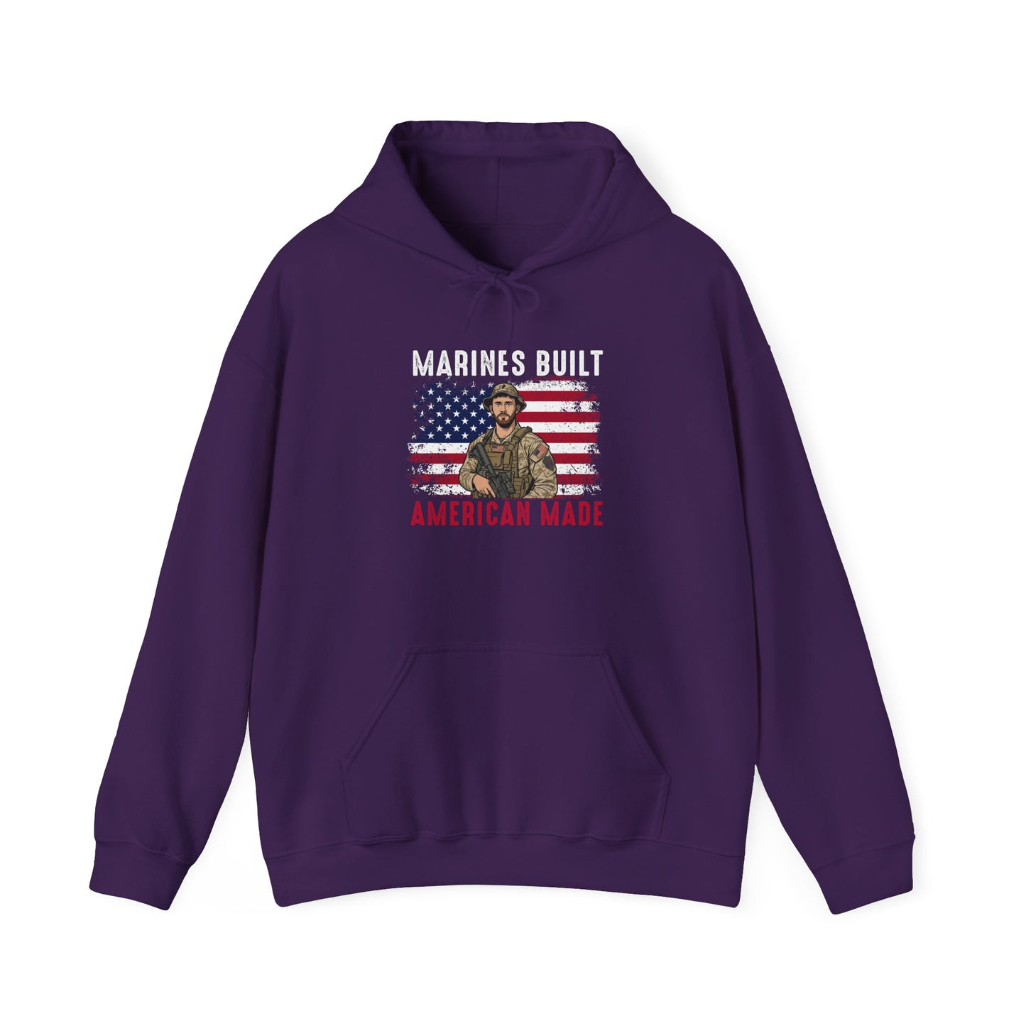 Marines Built American Made Hoodie