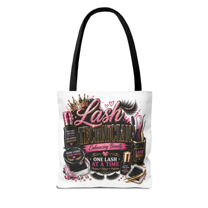 Lash Technician Tote Bag – 'One Lash at a Time' Beauty Cosmetics Canvas Tote