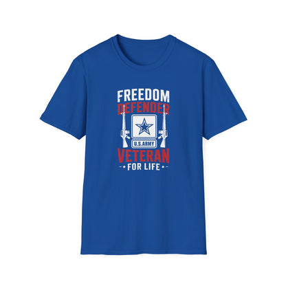 Freedom Defender U.S. Army Veteran For Life T-Shirt