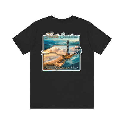 North Carolina Lighthouse Tee — From Mountains to Coast Scenic T-Shirt