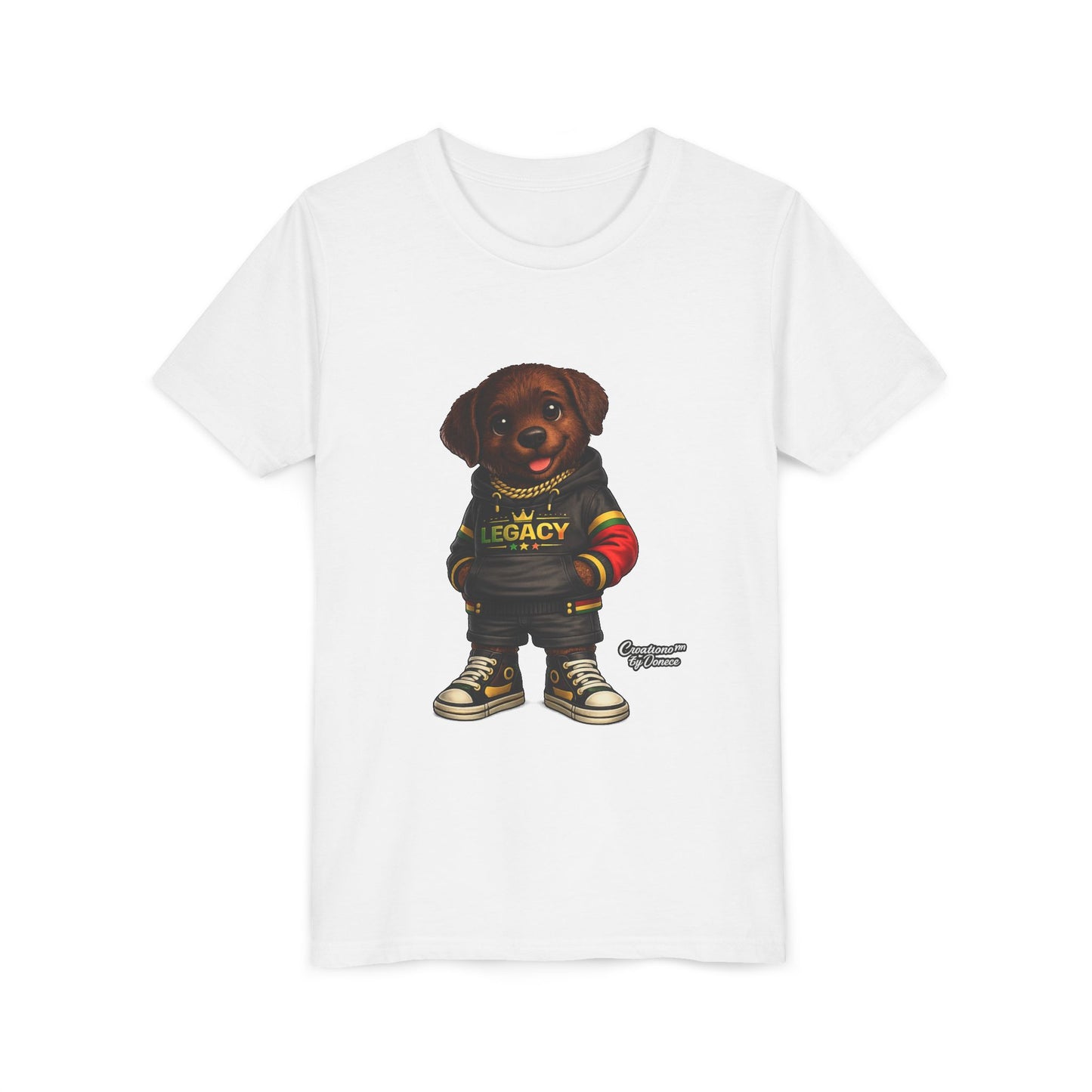 Youth Dog Tee — 'Legacy' Streetwear Puppy Graphic Shirt