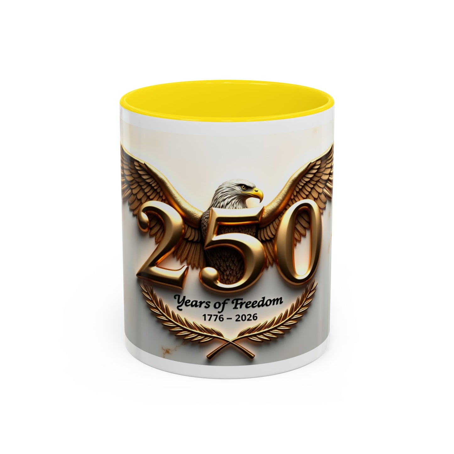 25 Years of Freedom Eagle Coffee Mug – 1776–2026 Commemorative Accent Mug