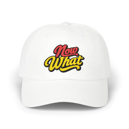 Now What Dad Cap — Retro Script Baseball Hat