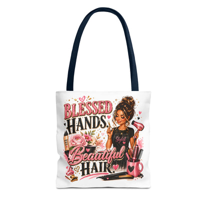 Blessed Hands Beautiful Hair Tote Bag — Hair Stylist Gift Tote