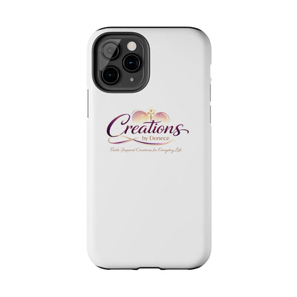 Tough Phone Case - "Creations by Donece" Logo Protective Cover