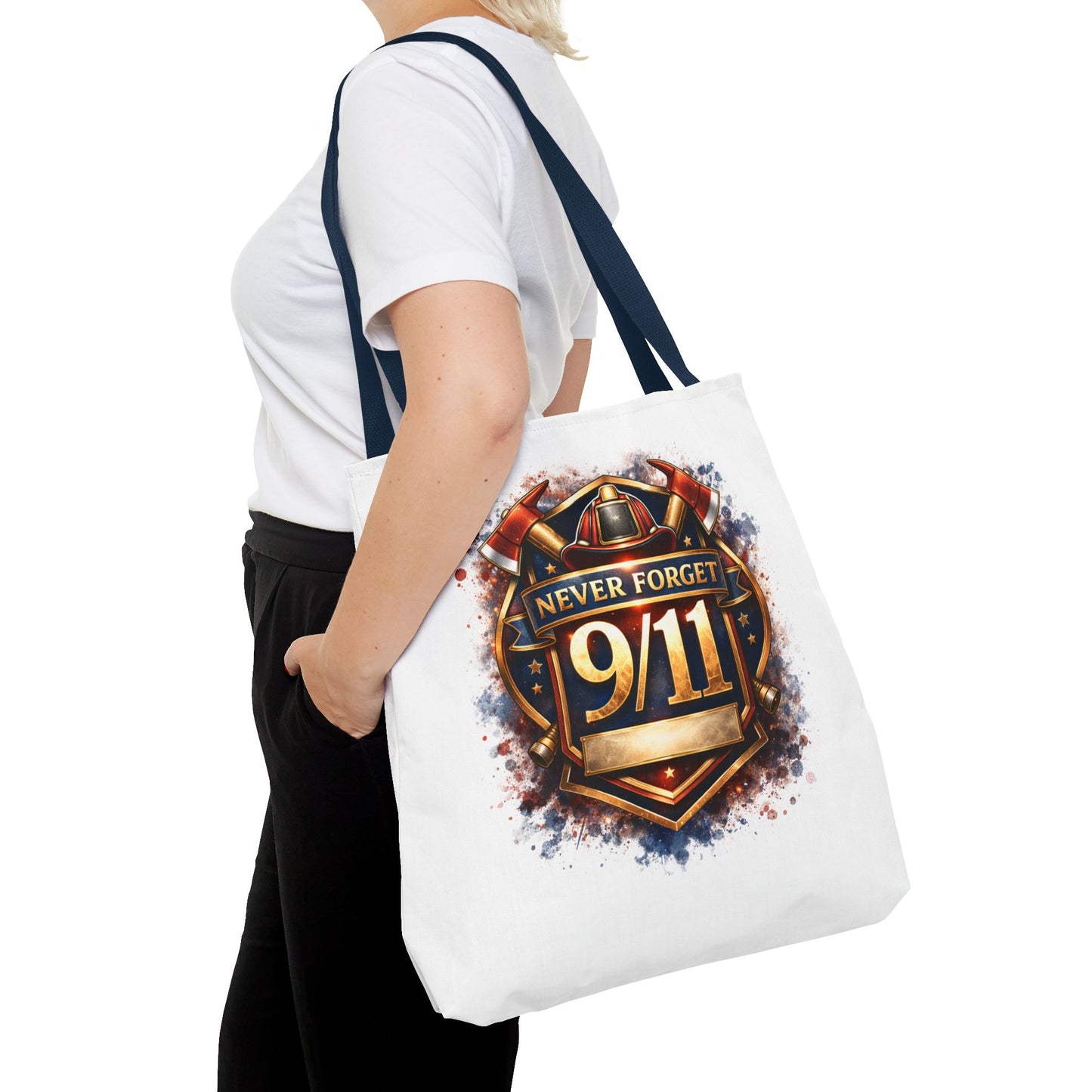 Never Forget 9/11 Memorial Tote Bag