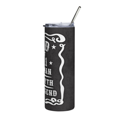 Dad Stainless Steel Tumbler 20oz — "Best No.1 The Man, The Myth, The Legend" Travel Cup