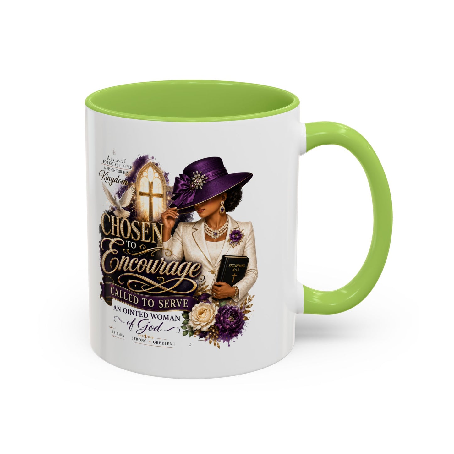 Chosen to Encourage Coffee Mug — Christian Woman Faith Gift (11/15oz)