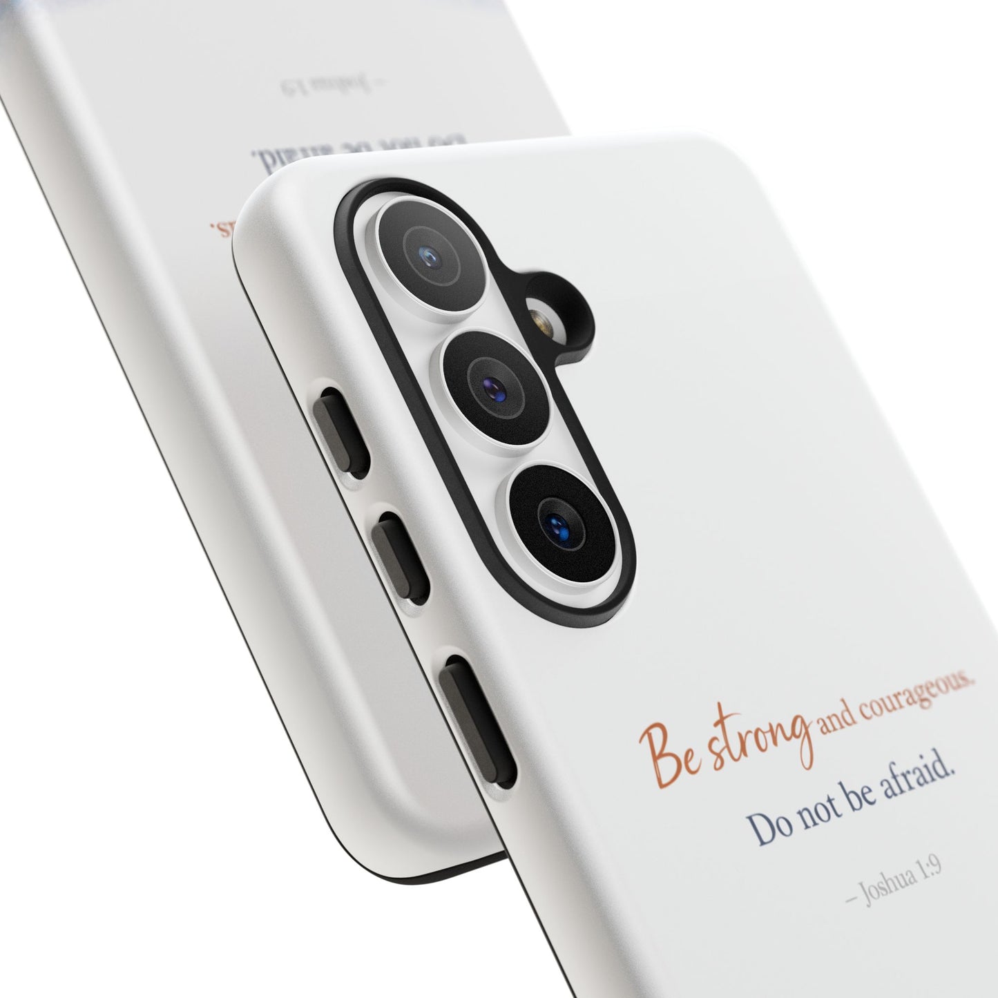 Inspirational 'Be Strong and Courageous' Phone Case — Joshua 1:9 Christian Protective Tough Case