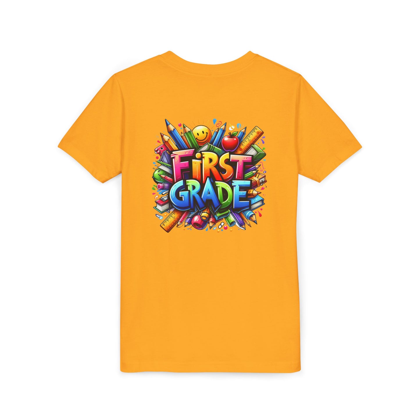 First Grade Kids Tee — Colorful Back-to-School Shirt for Boys & Girls
