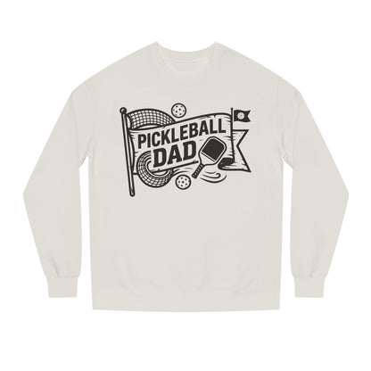 Pickleball Dad Crewneck Sweatshirt — Vintage Court Logo