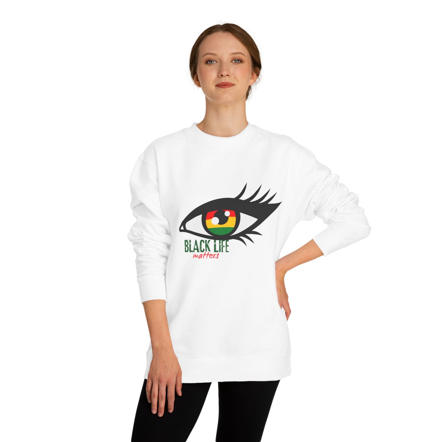 Black Life Matters Eye Graphic Sweatshirt