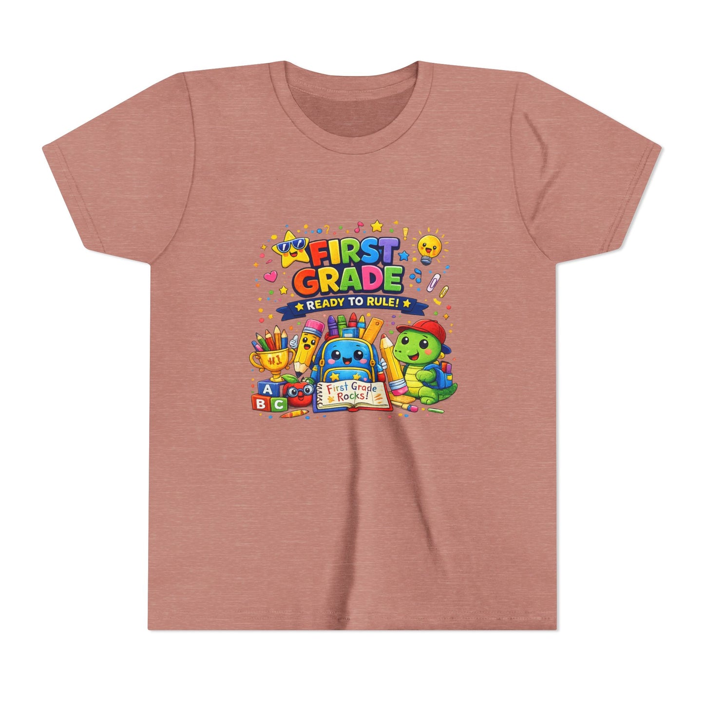 First Grade Youth T‑Shirt – "First Grade Ready to Rule" Cute Back-to-School Tee