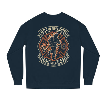 Veteran Firefighter Crewneck Sweatshirt - "Established Legend" Tribute