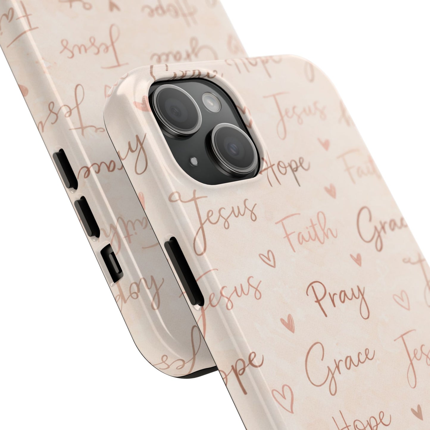 Pray Grace Hope Phone Case | Christian Floral iPhone Case