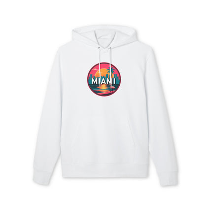 Miami Sunset Hoodie — Retro Palm Beach Graphic