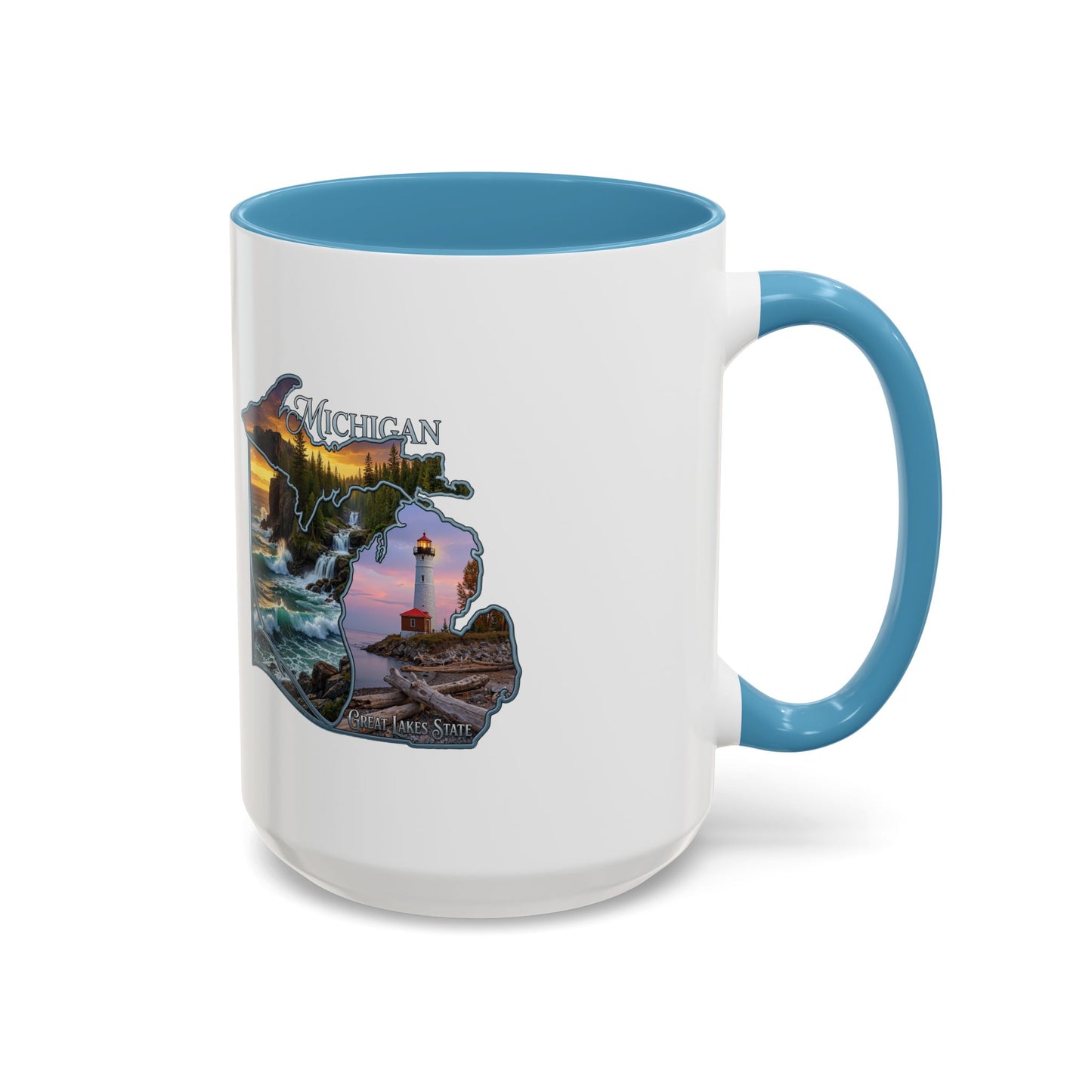 Michigan Lighthouse Coffee Mug — Scenic Great Lakes Accent Mug (11/15oz)