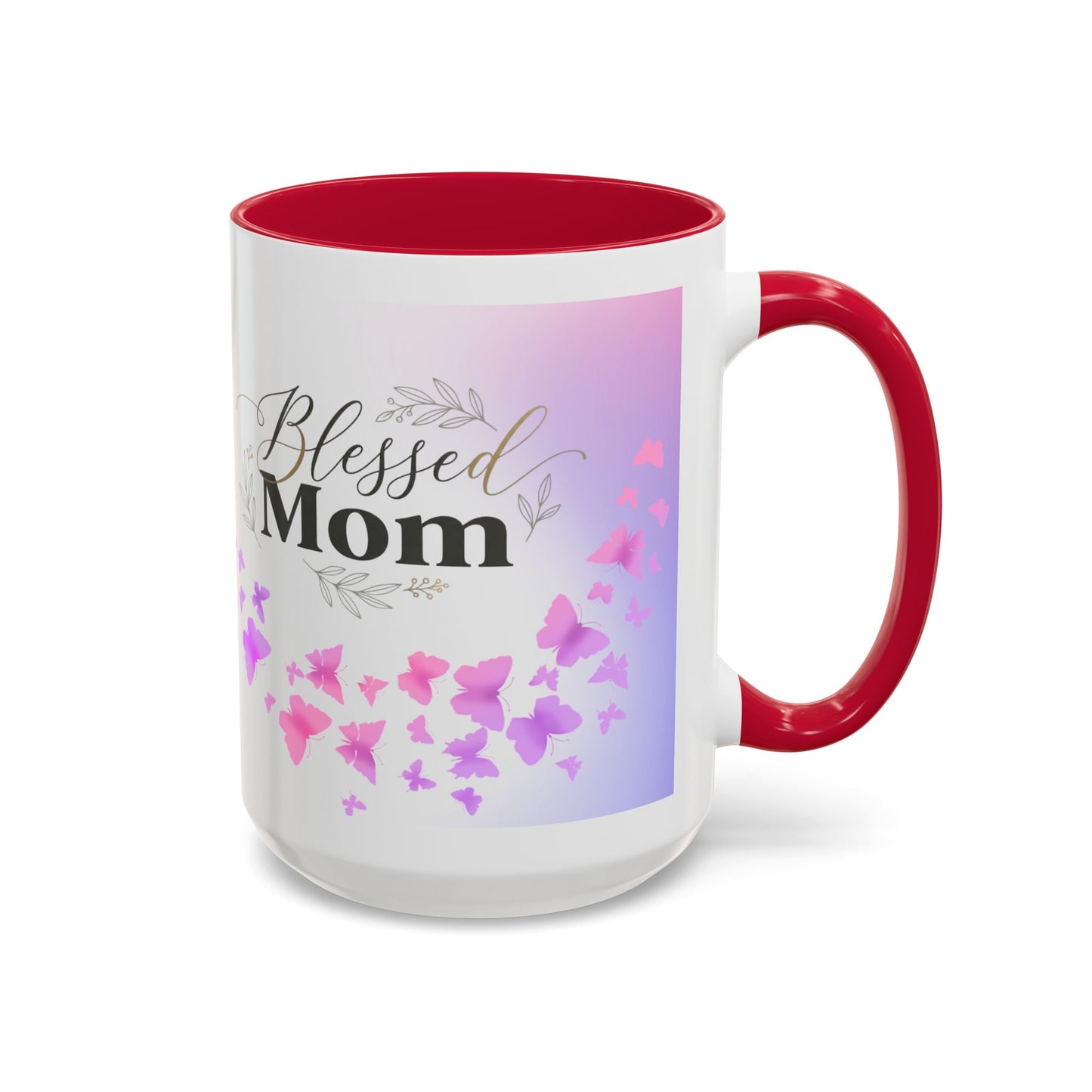Blessed Mom Butterfly Mug — Colorful 11oz/15oz Ceramic Gift for Mother's Day
