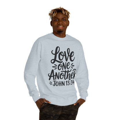 Love One Another Sweatshirt — John 13:34 Christian Crewneck