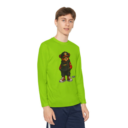 Youth Long Sleeve Tee — Streetwear Teddy Bear Graphic