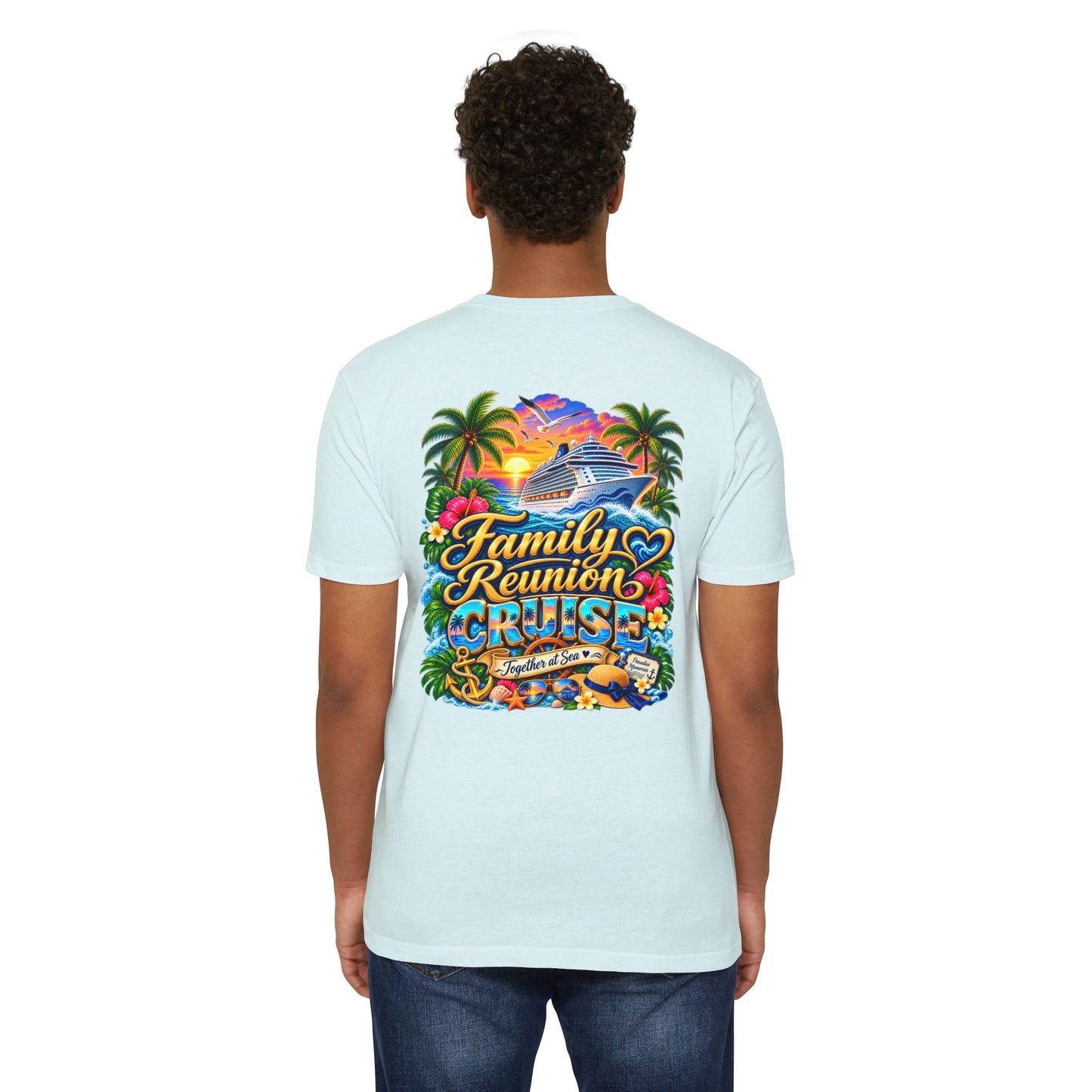 Family Reunion Cruise T-Shirt — Tropical Cruise Crew Tee