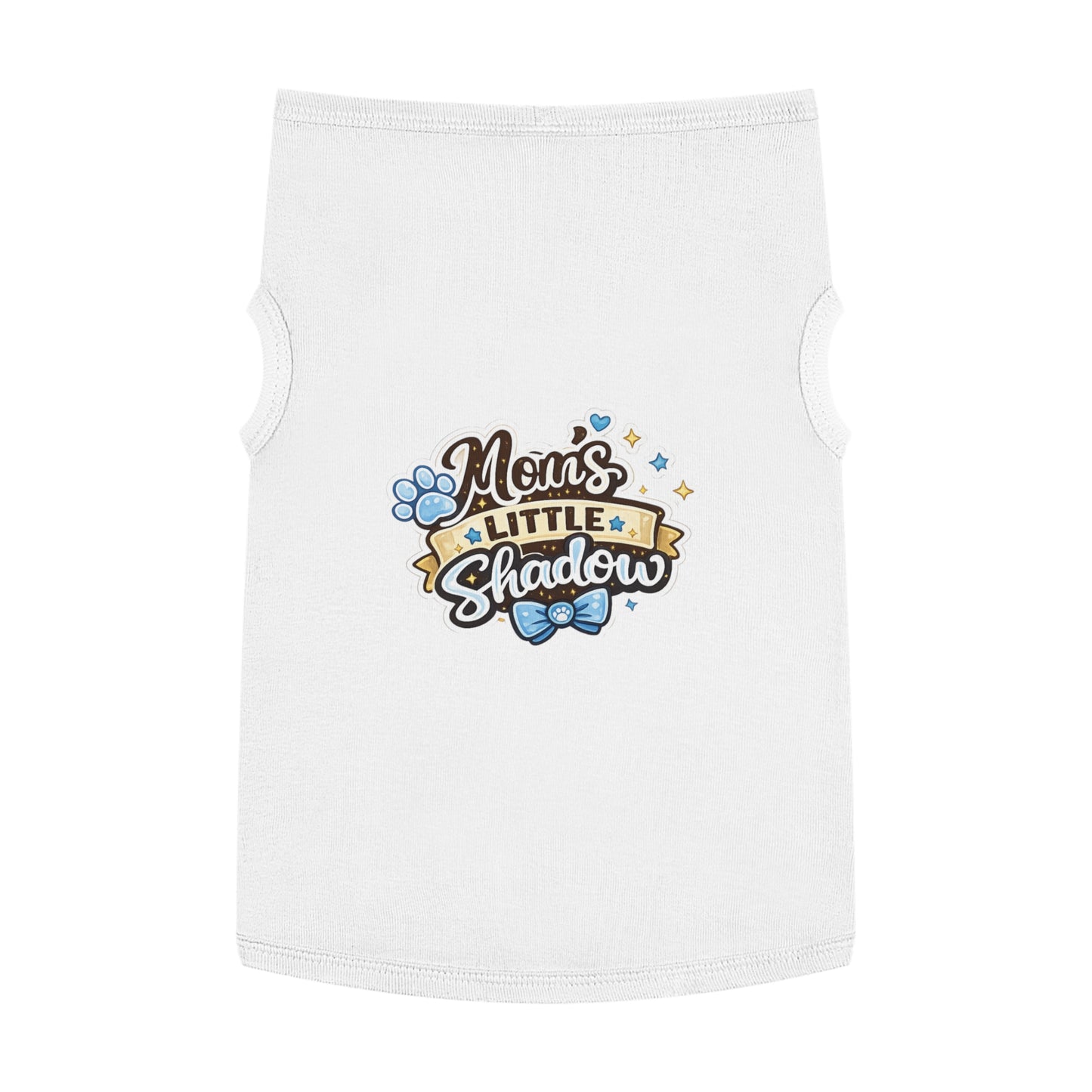 Mom's Little Shadow Pet Tank — Cute Paw Print Dog Shirt