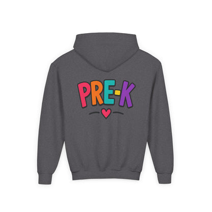 Pre-K Kids Hoodie — Colorful Cute Pre-K School Hooded Sweatshirt for Toddlers