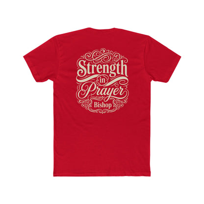 Strength in Prayer T-Shirt — Inspirational Faith Tee (Bishop)