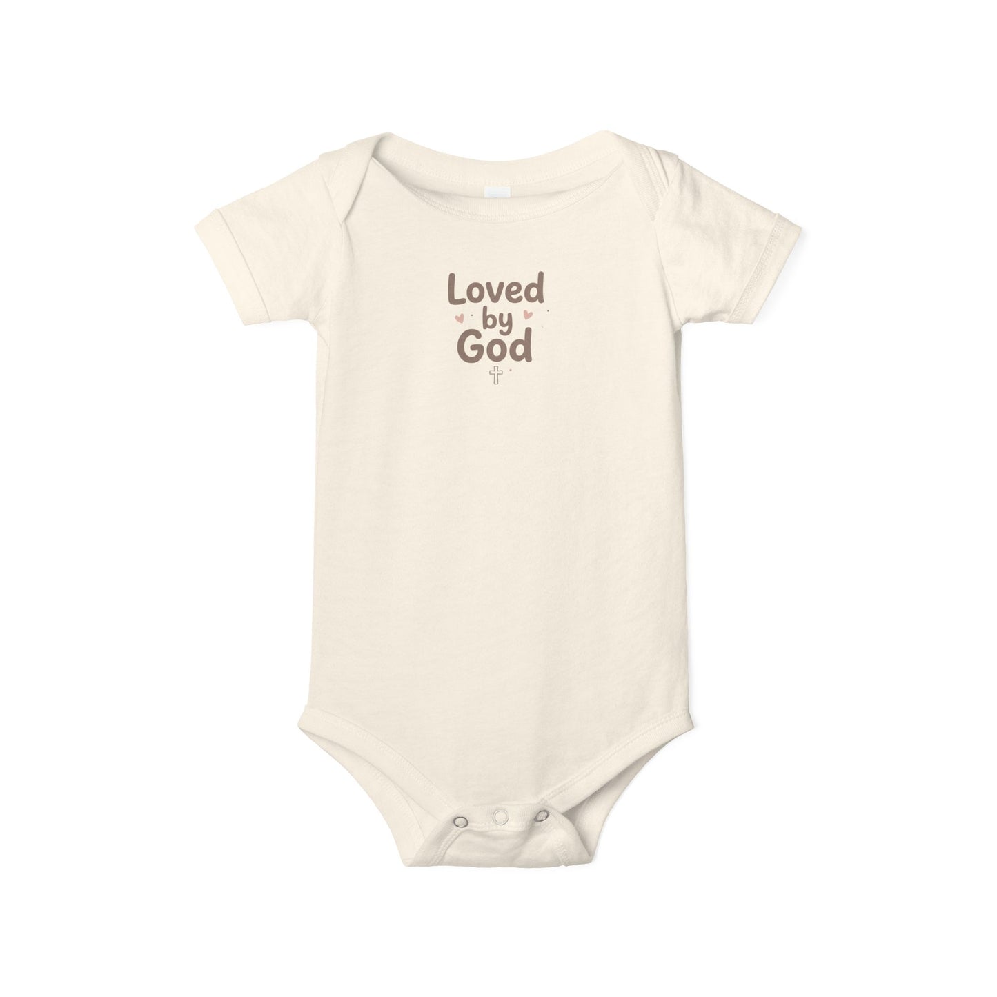 Loved by God Infant Onesie – Baby Bodysuit with Faith Message