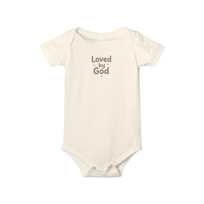 Loved by God Infant Onesie – Baby Bodysuit with Faith Message