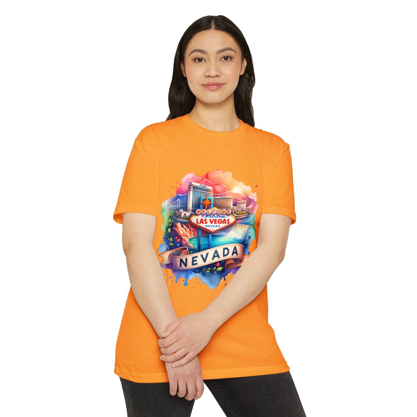 Las Vegas Nevada Watercolor T-Shirt