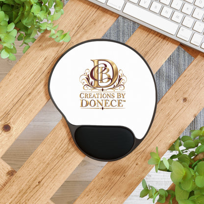 Creations By Donece Logo Ergonomic Mouse Pad with Wrist Rest
