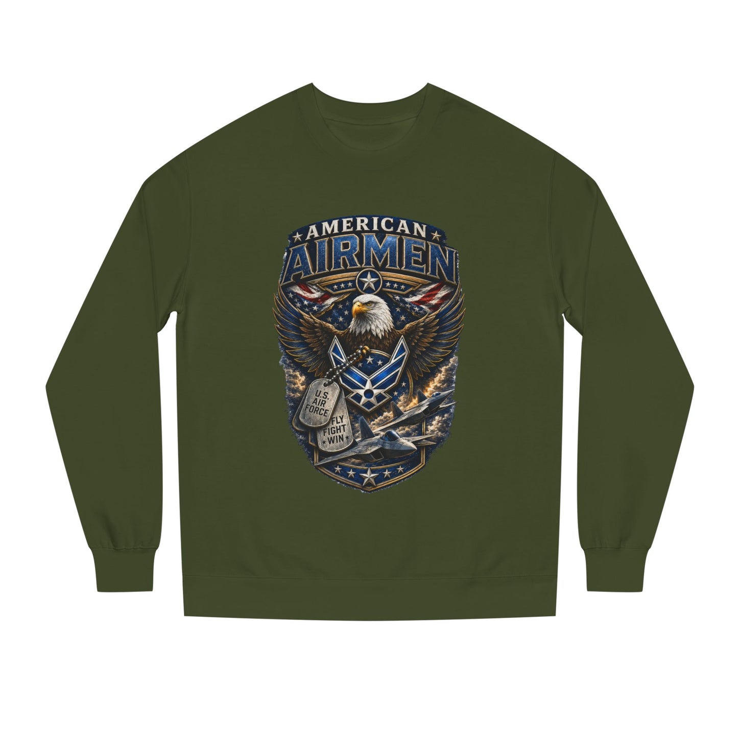 American Airmen Eagle Sweatshirt — Patriotic Air Force Crewneck