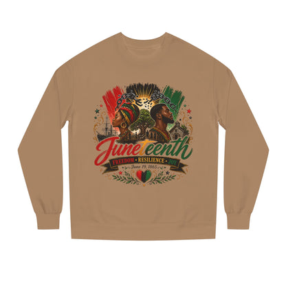 Juneteenth Celebration Sweatshirt — "Juneteenth: Resilience" African Heritage Crewneck