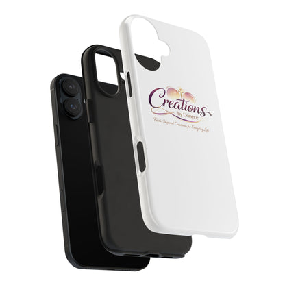 Tough Phone Case - "Creations by Donece" Logo Protective Cover
