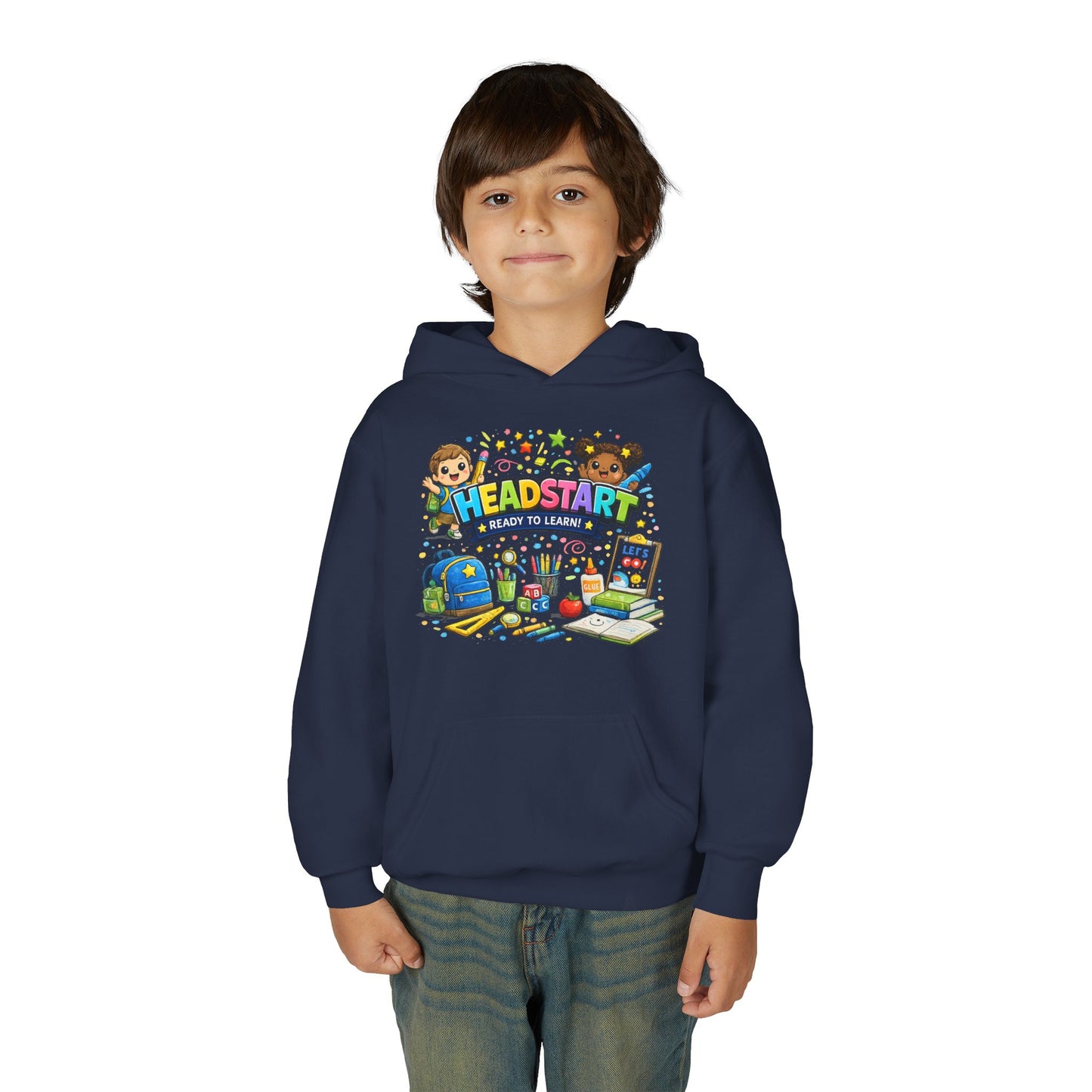 Head Start Kids Hoodie – 'Ready to Learn' Back-to-School Youth Sweatshirt