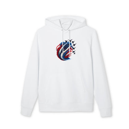 American Flag Jet Formation Hoodie — Patriotic Airshow Pullover