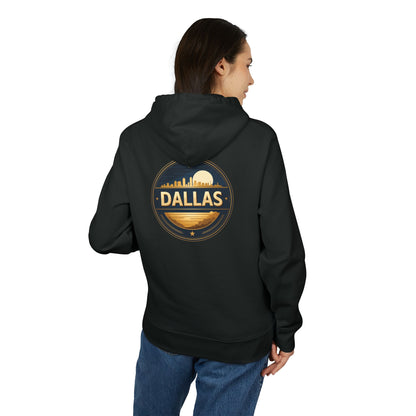 Dallas Skyline Hoodie — Retro City Badge Pullover