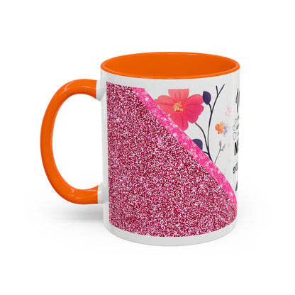 Mom Forever Coffee Mug — "Where Love Always Shines and Truly Never Ends" Floral Accent