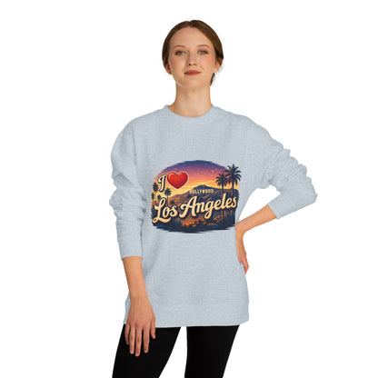 I  Los Angeles Crewneck Sweatshirt — Vintage Sunset LA Pullover