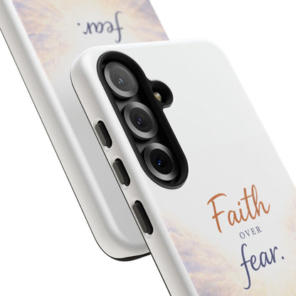 Faith Over Fear Phone Case — Inspirational Christian iPhone Cover
