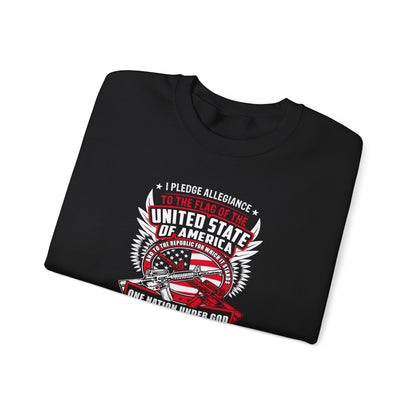 I Pledge Allegiance To the Flag of the of America The Reporlic for Which It Stands One Nation Under God Indivisible With Liberty and Justice for All Sweatshirt