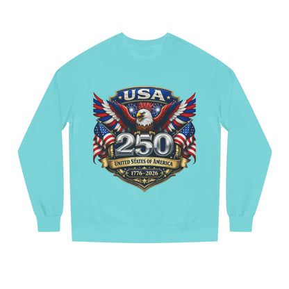 USA 250th Anniversary Sweatshirt — Patriotic Eagle 1776–2026 Crewneck