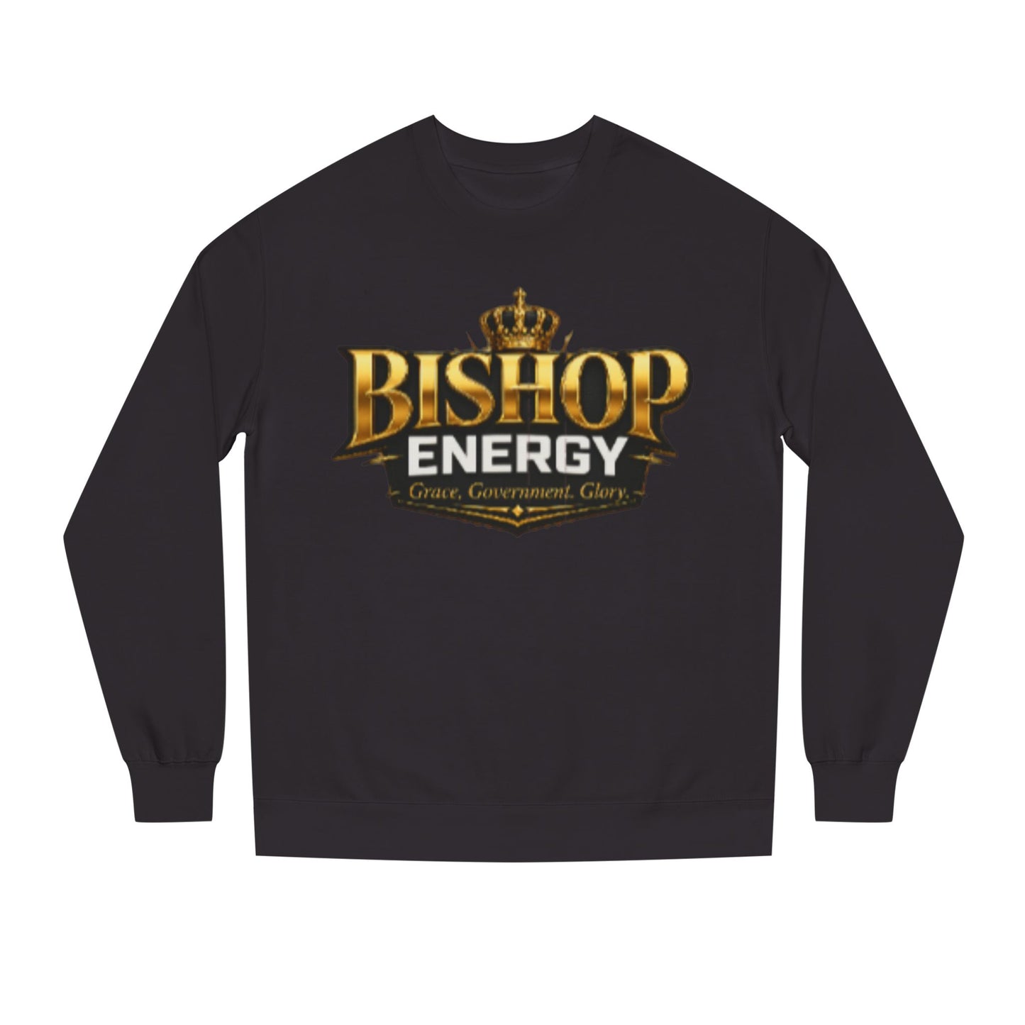 Bishop Energy Crewneck Sweatshirt — Gold Crown Logo Streetwear