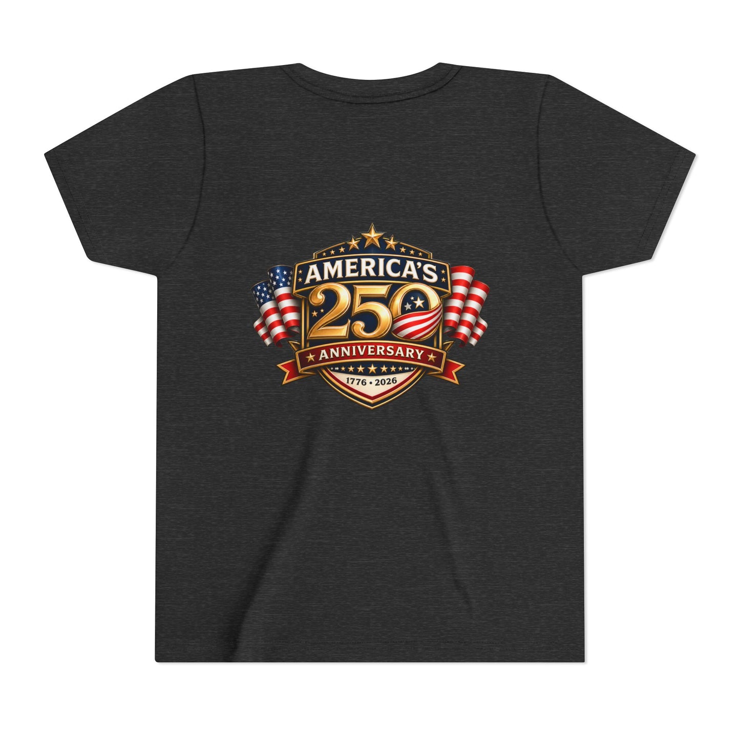 America's 250th Anniversary Youth Tee - Patriotic 1776–2026 Celebration Shirt