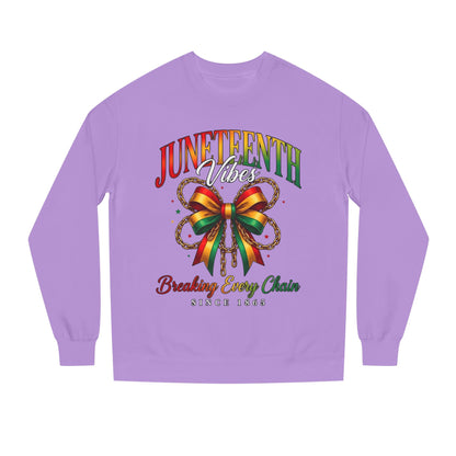 Juneteenth Crewneck Sweatshirt — "Breaking Every Chain" Celebration Pullover