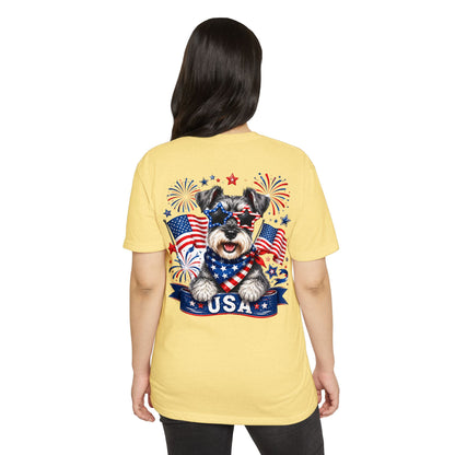 Patriotic Schnauzer USA T-Shirt