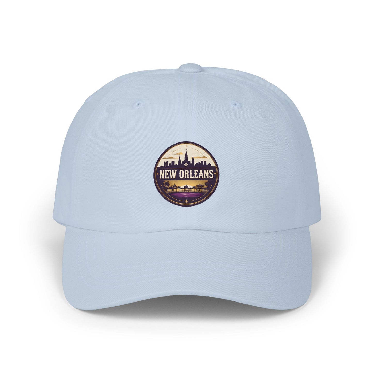 New Orleans Vintage Patch Dad Cap — Retro Crescent City Embroidered Hat
