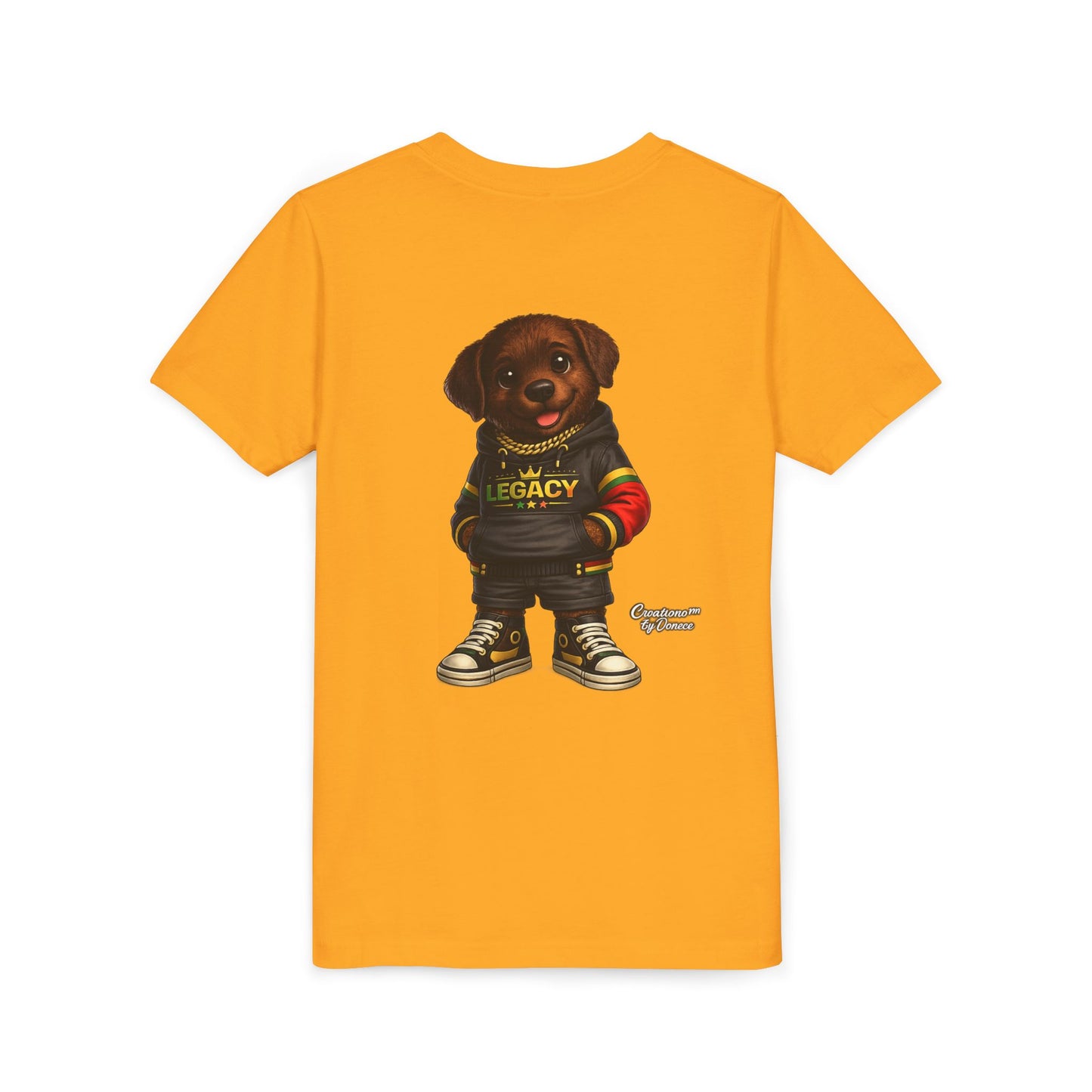 Youth Tee — Cute Rottweiler Puppy in 'Legacy' Hoodie Kids T‑Shirt